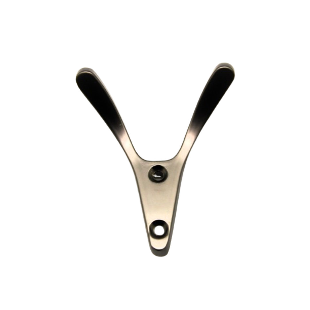Robustline Double Coat Hook 3161 Premium Hardware for Door Cabinet Window Furniture and Interior Use